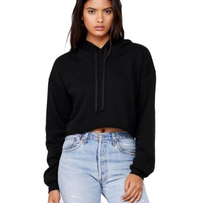 Beach Monkey Women's Crop Fleece Hoodie Thumbnail