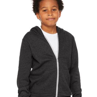Beach Moneky Youth Sponge Fleece Full-Zip Hoodie Sweatshirt Thumbnail