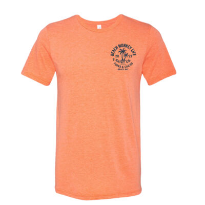 Grace Bay Living Turks & Caicos Triblend Crew Graphic Tee / T-shirt graphique Beach Monkey Life Vivre à Grace Bay, îles Turques-et-Caïques Triblend à col rond Thumbnail