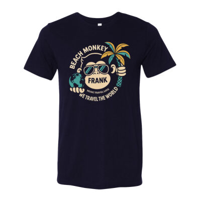 Music Travel Love – We Travel the World Collection - Keep Smiling Frank - Graphic Tee / T-shirt graphique Music Travel Love – Collection Nous voyageons à travers le monde – Garde le sourire, Frank   Thumbnail