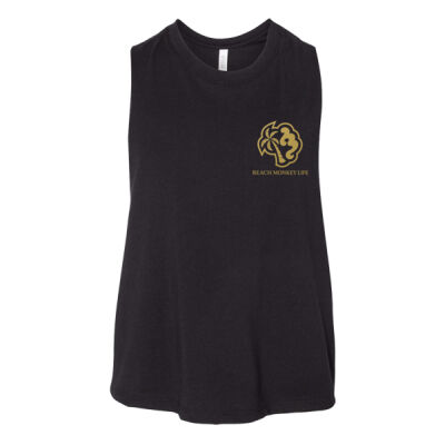 Beach Monkey Life Gold Monogram Crew Racer Tank / Débardeur graphique Beach Monkey Life Gold Monogram à col rond  Thumbnail