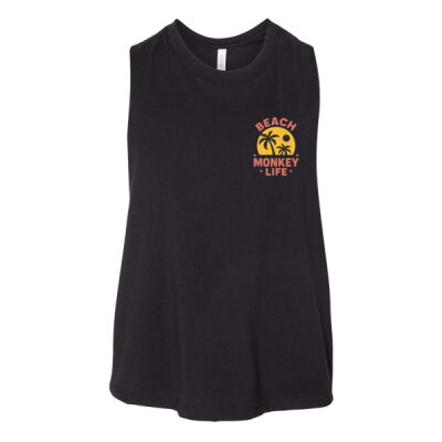Maho Crew Graphic Racer Tank / Débardeur graphique Beach Monkey Life Maho à col rond  Thumbnail