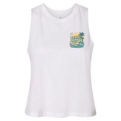 Gold Coast Crew Graphic Racer Tank / Débardeur graphique Beach Monkey Life Gold Coast à col rond Thumbnail