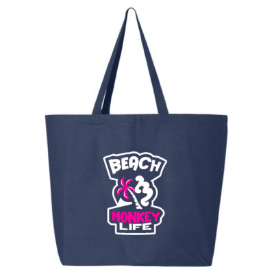 BEACH MONKEY LIFE Soak up the Sun MG26N Canvas Tote / BEACH MONKEY LIFE Soak up the Sun MG26N – Sac Fourre-Tout en Canevas Thumbnail