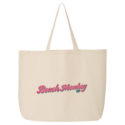 BEACH MONKEY LIFE Grace Bay Turks & Caicos 26L Canvas Tote  / BEACH MONKEY LIFE Grace Bay Turks & Caicos 26L Canevas de coton  Thumbnail