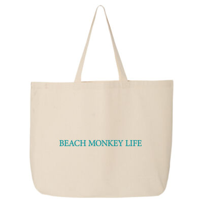 BEACH MONKEY LIFE Simpson Bay Sint Maarten Yachting Life  Canvas Tote  / BEACH MONKEY LIFE Simpson Bay Sint Maarten Yachting Life – Sac Fourre-Tout en Canevas  Thumbnail