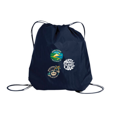 Music Travel Love We Travel The World Seven Sisters Drawstring Beach Cinch Bag /  Music Travel Love – We Travel The World Seven Sisters Sac de plage à cordon Thumbnail
