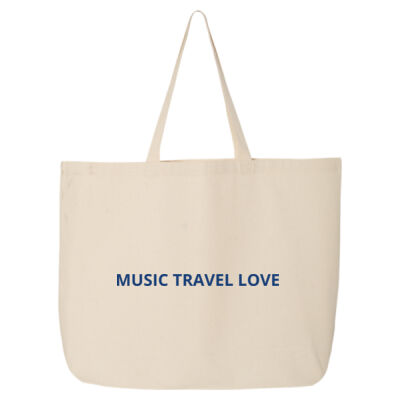 Music Travel Love Music Travel Love We Travel The World Seven Sisters UK  Canvas Tote / Music Travel Love We Travel The World Sac fourre-tout en toile Seven Sisters UK Thumbnail