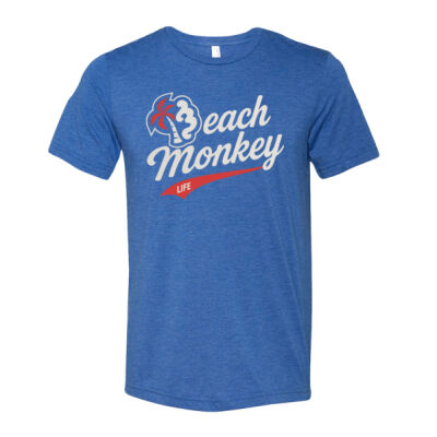 Beach Monkey Life Toms Hockey Triblend Crew Graphic Tee  Thumbnail