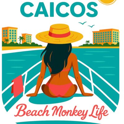 BEACH MONKEY LIFE BLUE HAVEN TURK CAICOS Thumbnail