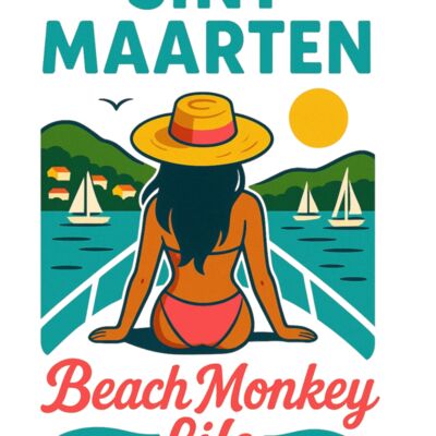 BEACH MONKEY LIFE SINT MAARTEN SIMPSON BAY Thumbnail