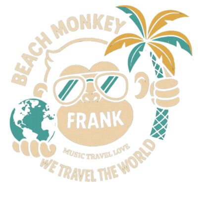 BEACH MONKEY LIFE MUSIC TRAVEL LOVE KEEP SMILING FRANK DARK BG Thumbnail