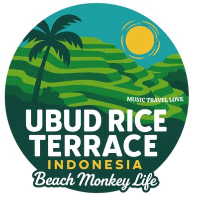BEACH MONKEY LIFE MUSIC TRAVEL LOVE 26 UBUD RICE TERRACE INDONESIA Thumbnail
