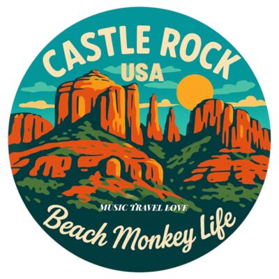 BEACH MONKEY LIFE MUSIC TRAVEL LOVE 26 CASTLE ROCK USA Thumbnail