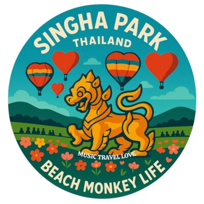 BEACH MONKEY LIFE MUSIC TRAVEL LOVE SINGHA PARK CHIANG RAI THAILAND Thumbnail