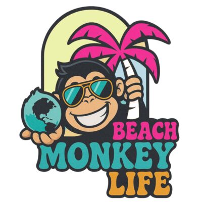 BEACH MONKEY LIFE UNDER THE PALMS Thumbnail