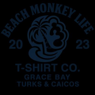 BEACH MONKEY LIFE TURKS AND CAICOS MG26N BLUE  Thumbnail